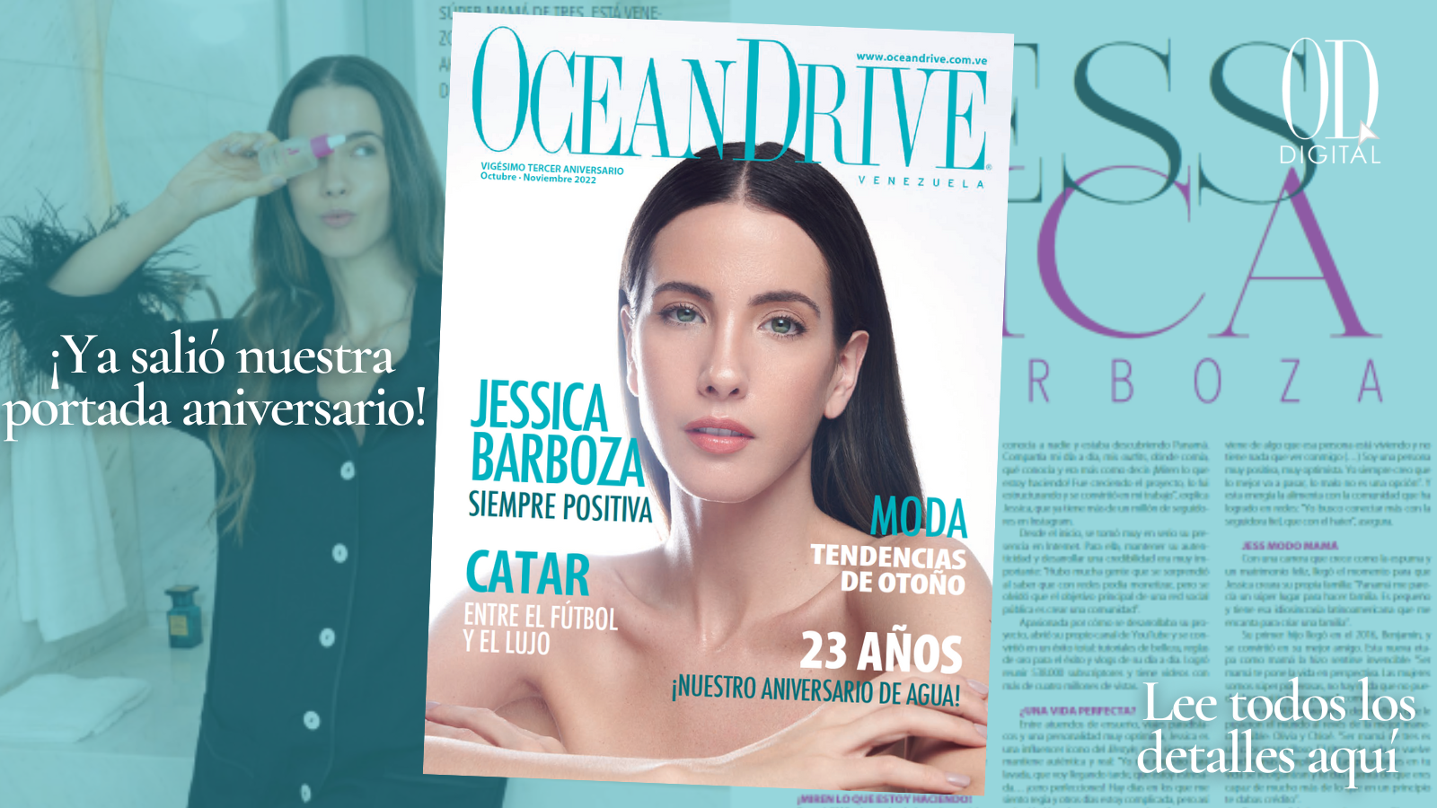 ¡TENEMOS 23 AÑOS! Jessica Barboza engalana nuestra portada aniversario en una edición SÚPER especial